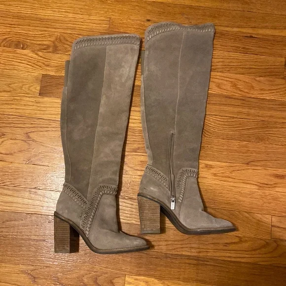 Over The Knee Suede Boots - Picture 1 of 3